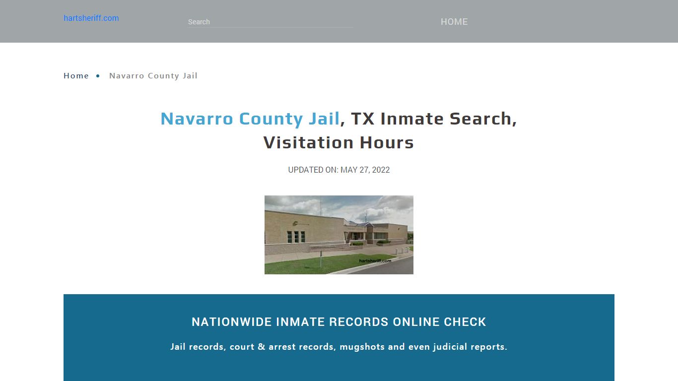 Navarro County Jail, TX Inmate Search, Visitation Hours